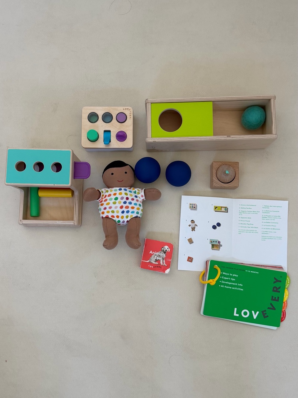 LOVEVERY “The Thinker” Play Kit - Months 11-12 | Complete Set | Montessori Toys